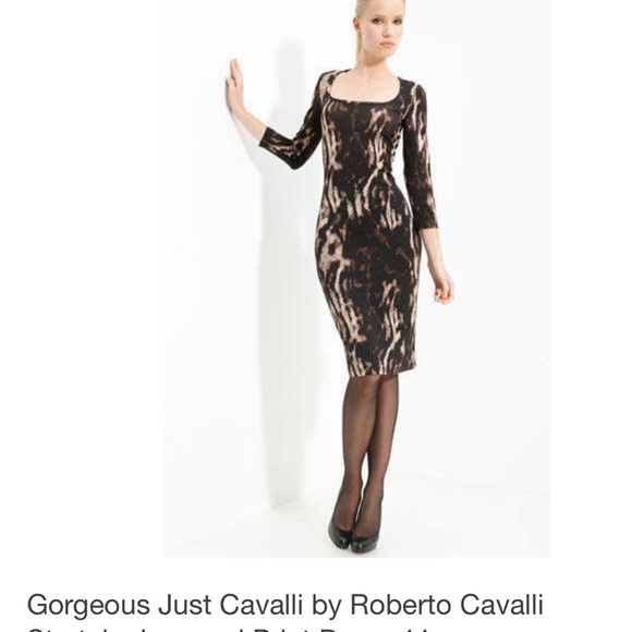 SOLD Just Cavalli zebra body con dress - Picture 4 of 4